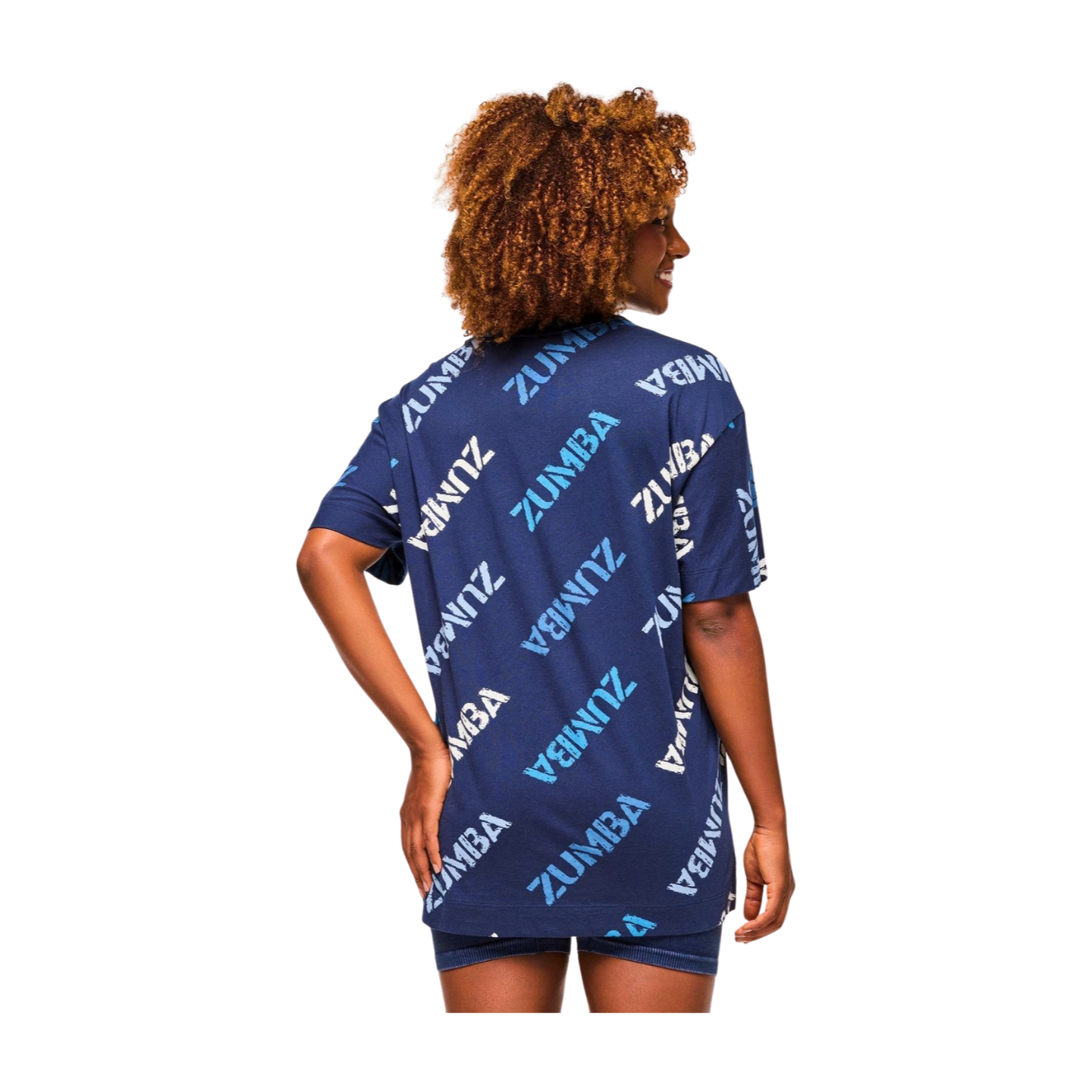 Blue Jean Oversized Crew Neck Top (Pre-Order)