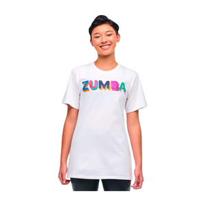 Zumba Multicolour Crew Neck Tee