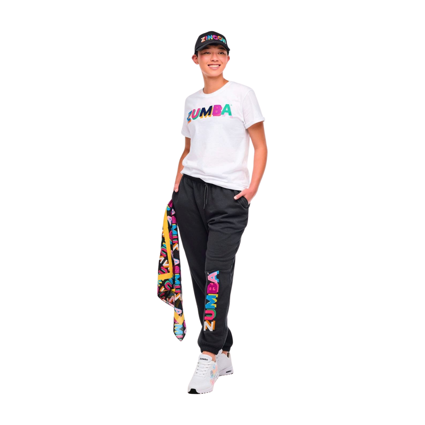 Zumba Multicolour Crew Neck Tee