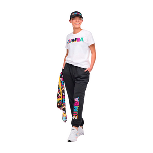 Zumba Multicolour Crew Neck Tee