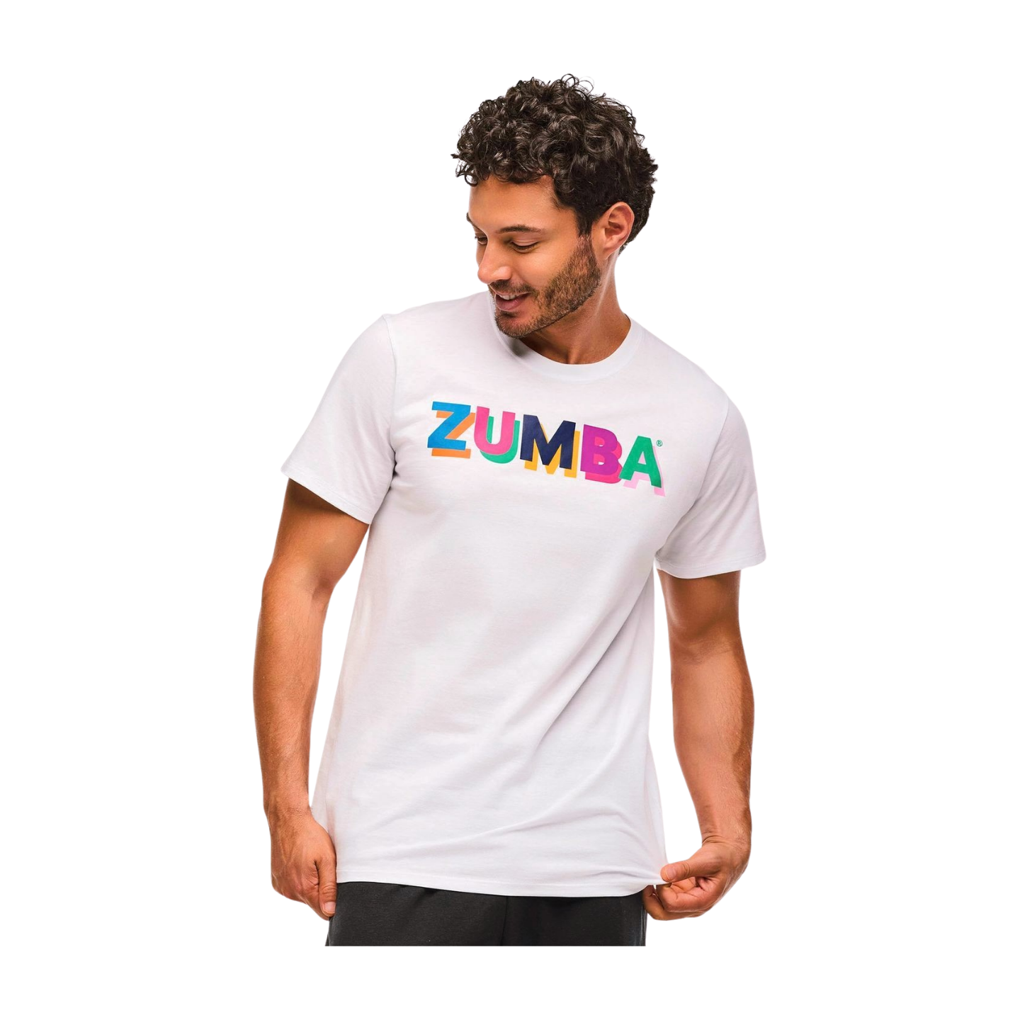 Zumba Multicolour Crew Neck Tee