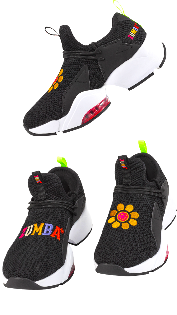 Zumba Air Stomp Slip-On - Black (Special Order)