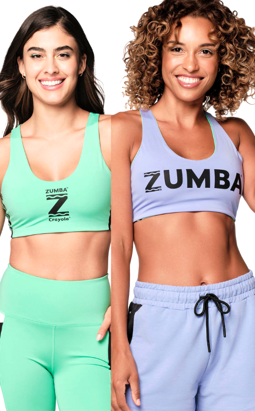 Zumba X Crayola Dance In Colour Reversible Bra
