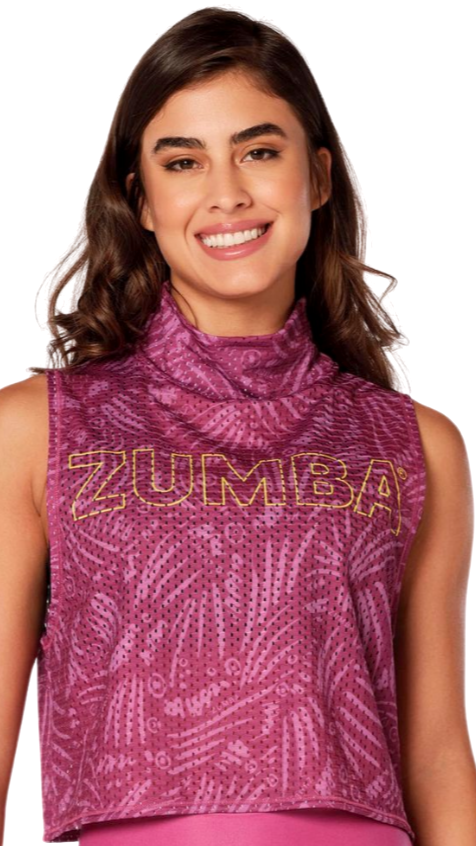 Dance Breathe Repeat Crop Mesh Tank