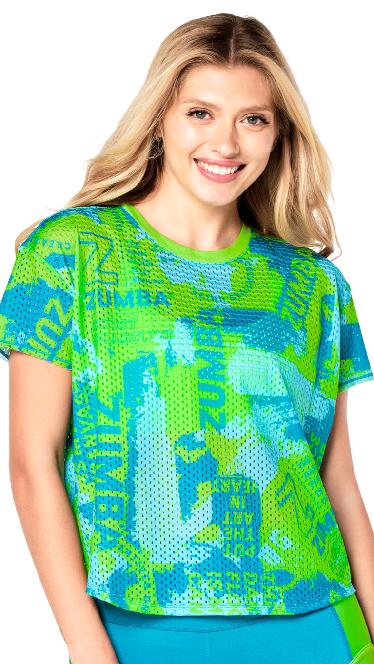 zumba mesh top