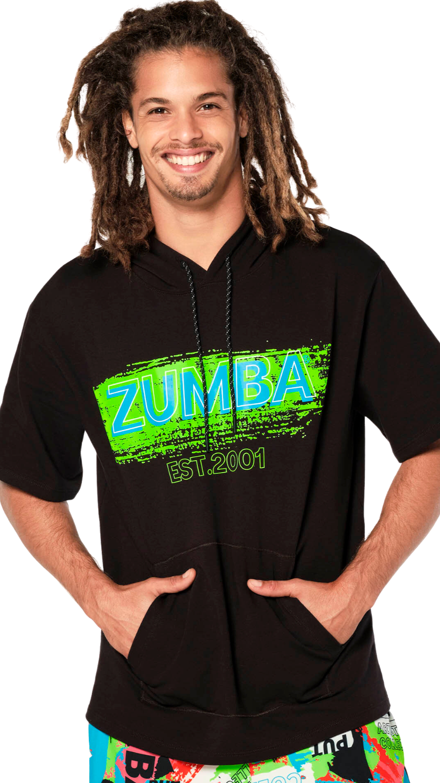 Zumba Since 2001 Short Sleeve Hoodie (Special Order)