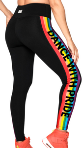 Zumba With Pride High Waisted Ankle Leggings (Special Order)