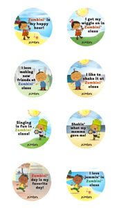 Zumbini Giveaway Stickers (Pack of 80)