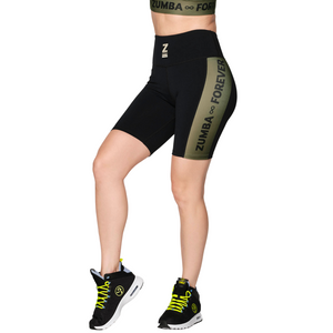 Zumba Forever Panel High Waisted Biker Shorts (Special Order)