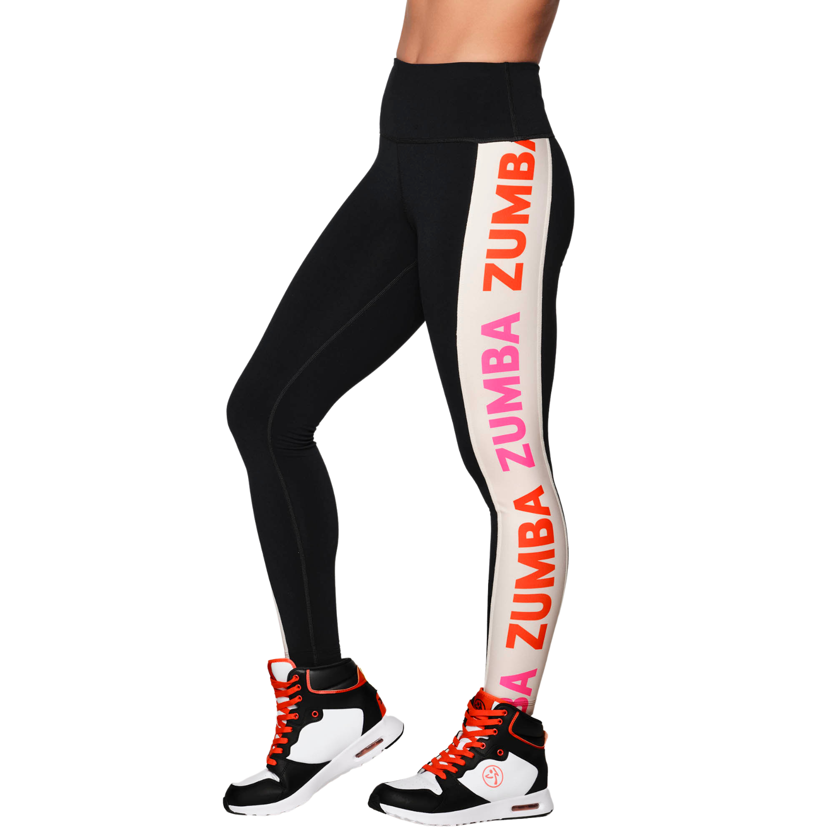 Zumba Forever High Waisted Panel Ankle Leggings (Special Order)