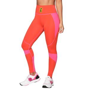 Zumba Forever Colour Blocked High Waisted Ankle Leggings (Special Order)