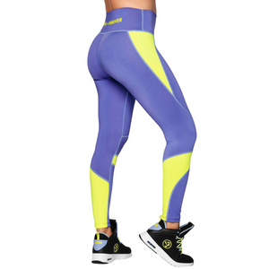 Zumba Forever Colour Blocked High Waisted Ankle Leggings (Special Order)
