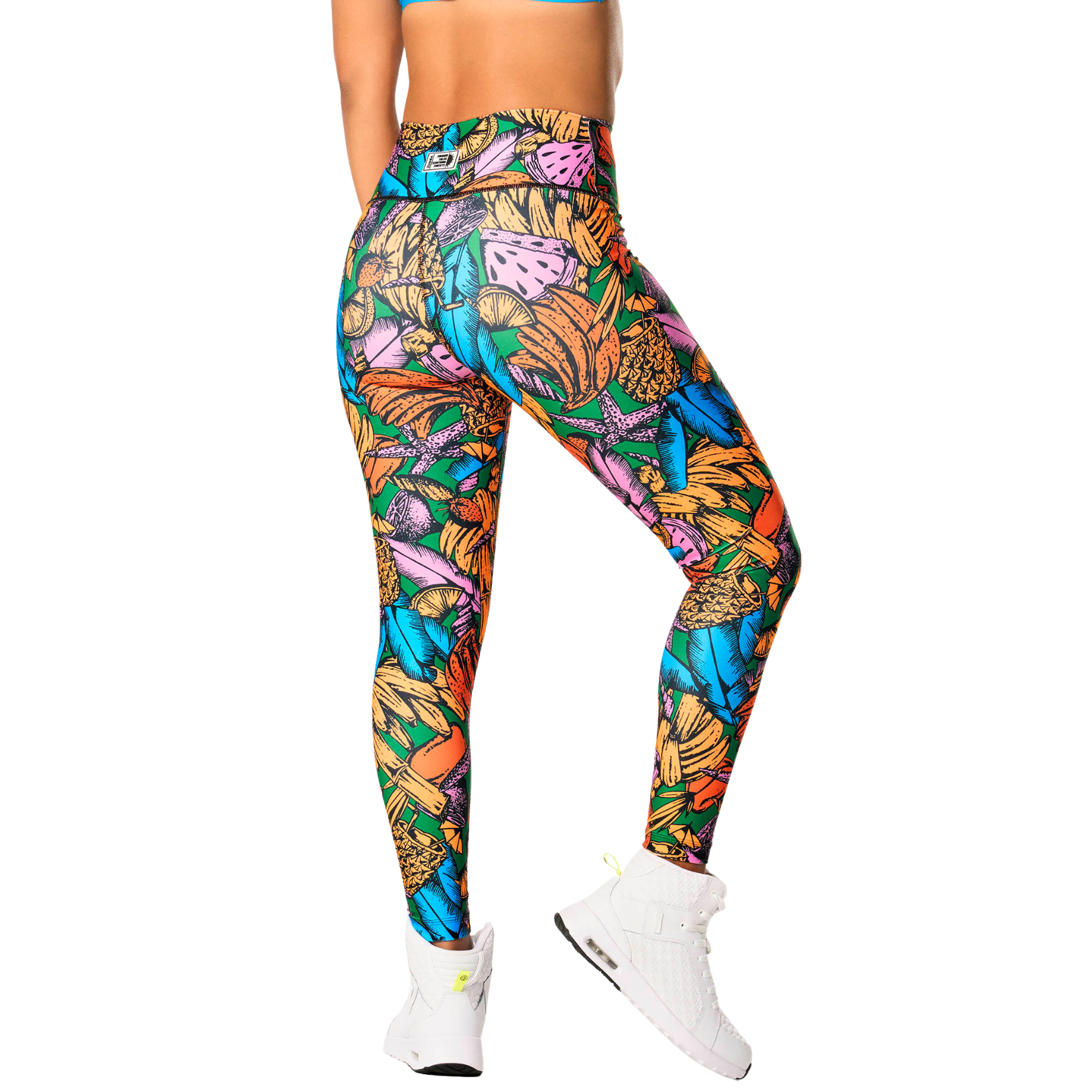Zumba Tropics High Waisted Ankle Leggings (Special Order)