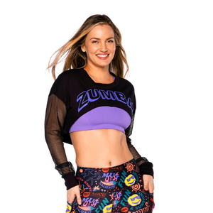Zumba In Motion Long Sleeve Crop Top (Special Order)