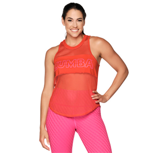 Zumba Forever High Neck Mesh Tank (Special Order)