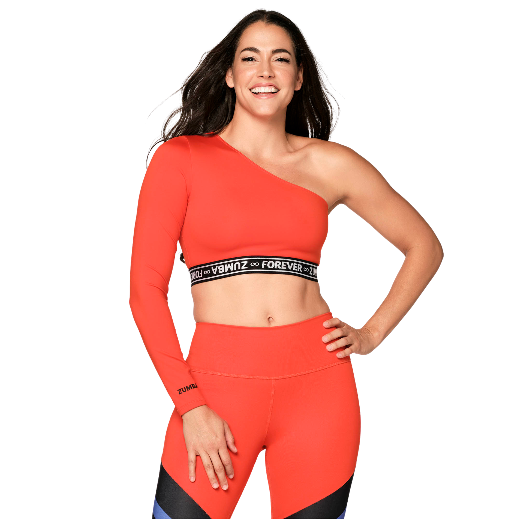 Zumba All Day One Shoulder Crop Top (Special Order)