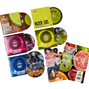 Zumba Incredible Results DVD Set & Program Guide & Eating Plan