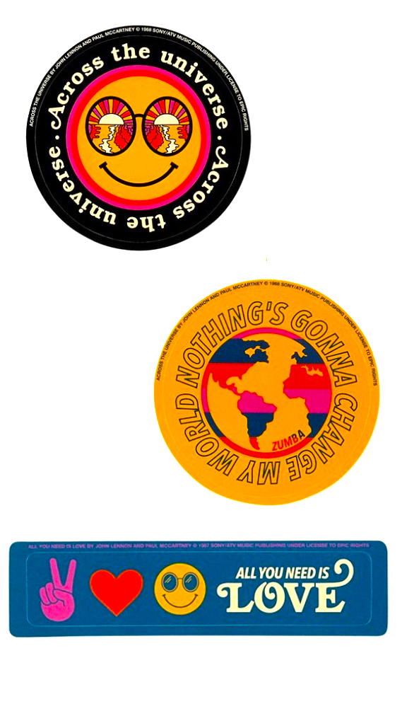 All You Need Is Love Stickers 3PK